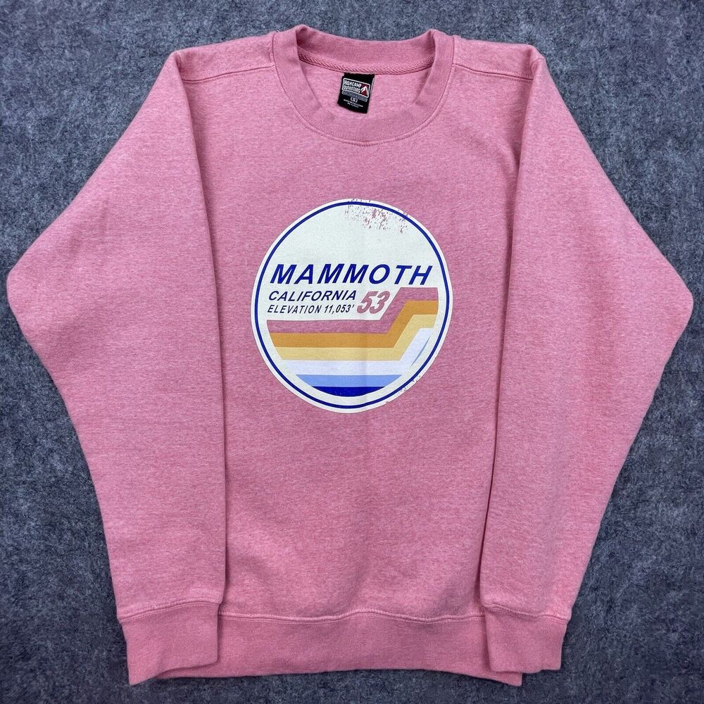 Mammoth‎ California Sweatshirt Womens Small Pink Highcamp Outfitters Fleece